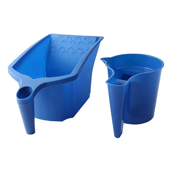 Material De Copo De Pintura Com Suporte De Rolo De 2 Peças C