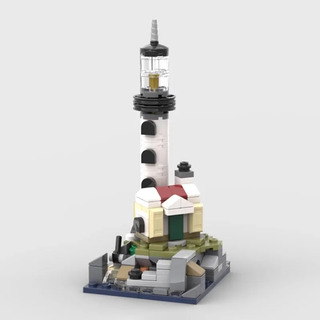 Mini Faro, Compatible Con La Miniatura Lego Moc-125439 Mini Faro, Compatible Con La Miniatura Lego Moc-125439
