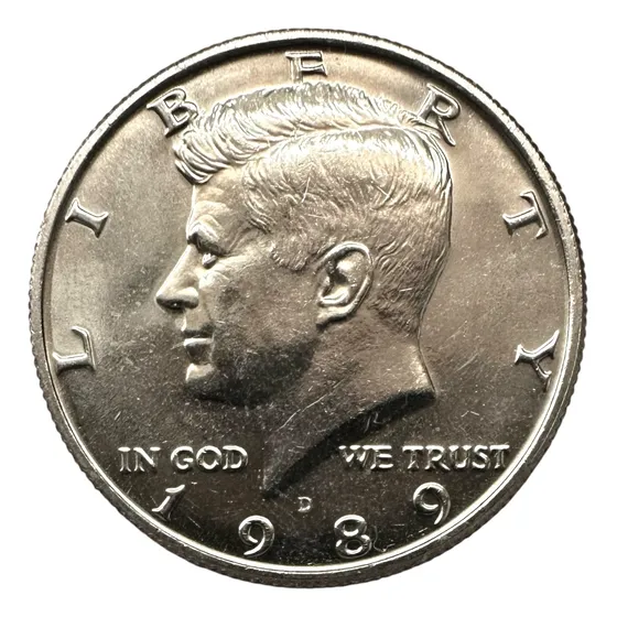 Estados Unidos - 1/2 Dolar - Año 1989 D - Km #202b - Kennedy