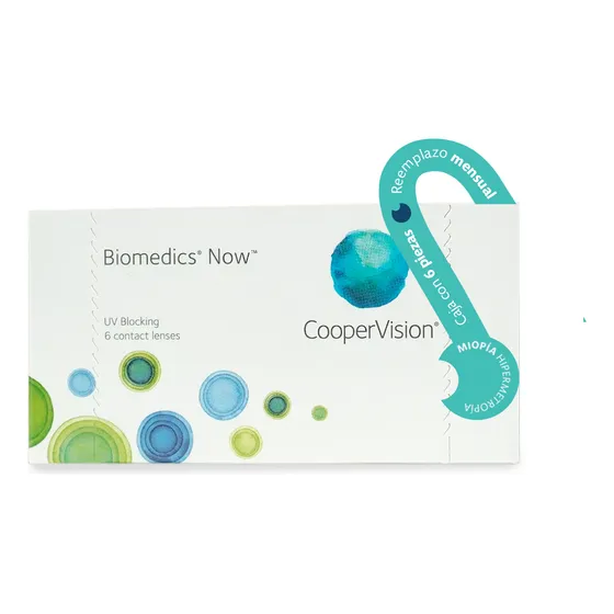 Lentes De Contacto Coopervision Biomedics Now 6 Pzas Mensual Color -3.75