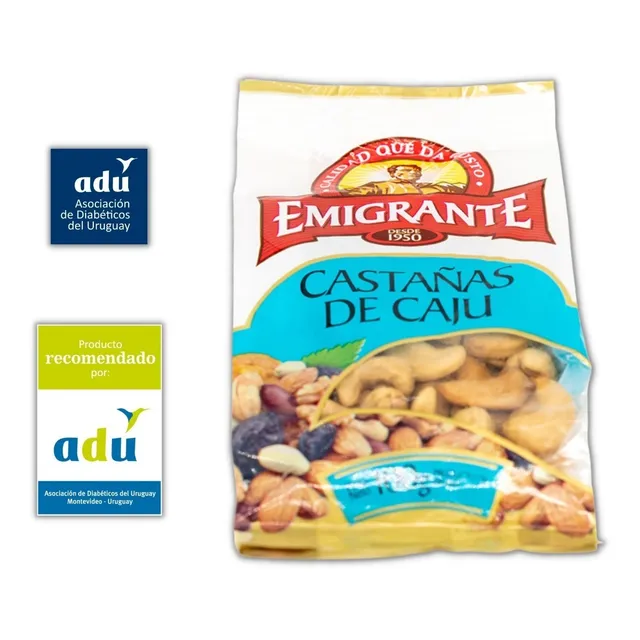 Castañas De Cajú Emigrante - Sello Adu - Diabetes
