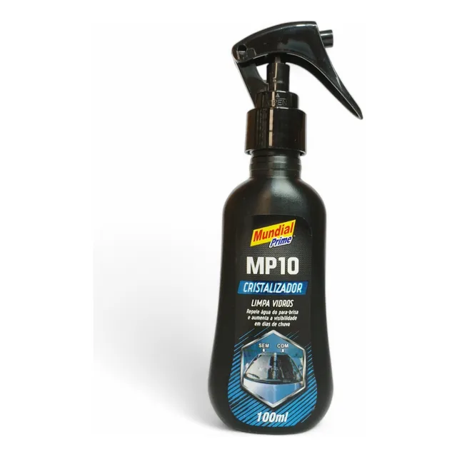 Cristalizador Limpa Vidros Parabrisa 100ml Mp10 Repele Água