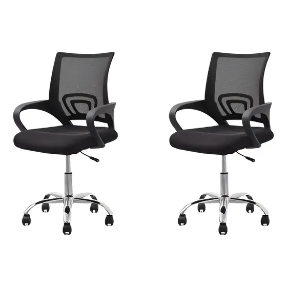 Cadeira De Escritório Mesh Giratória Ergonõmica Promoção 2un