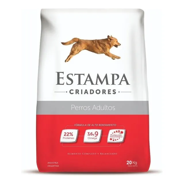 Criadores alimento premium estampa perro adulto 20kg