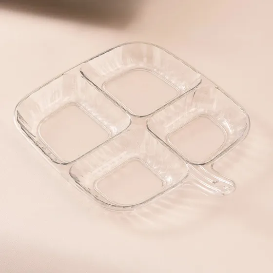 Plato Divisor, Plato De Fruta Antiescaldado, Bandeja De Comi