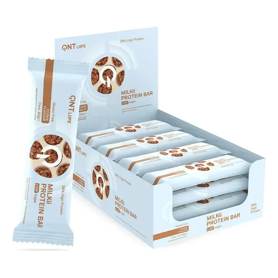 Pack X12 Barras De Proteina Milkii Bar 60gr Qnt