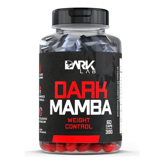 Termogênico Dark Mamba 60 Cápsulas Dark Lab Sabor Sem sabor