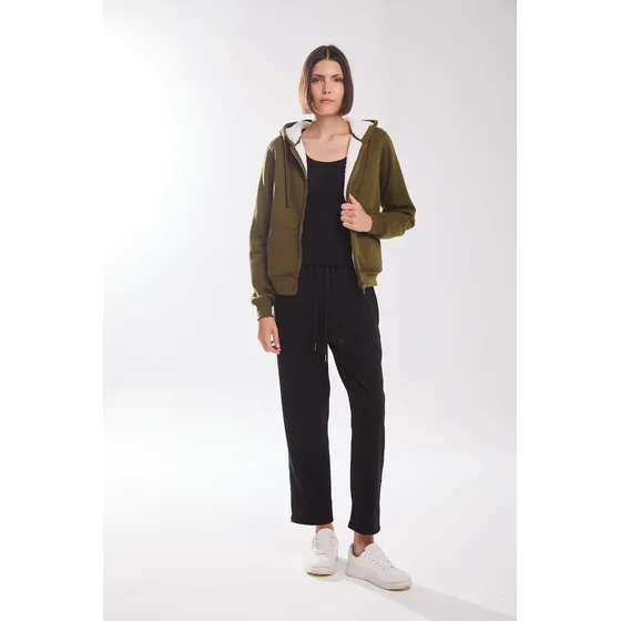 Buzo Campera De Frisa Military Koxis Mujer