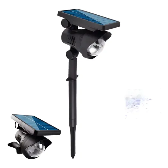 Lampara Exterior Reflector Led Panel Solar 7 Colores