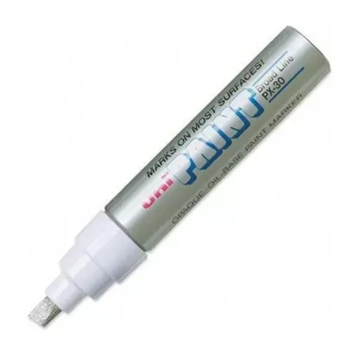 Rotulador permanente Uni Paint Marker Px30 industrial plateado