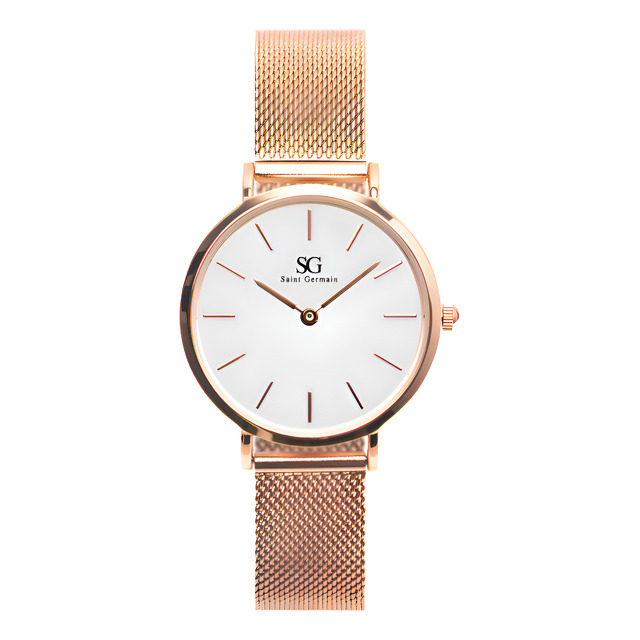 Relógio Feminino Dourado Rosé Saint Germain Nolita Rosé Gold 32mm Fundo Branco Relógio Feminino Dourado Rosé Saint Germain Nolita Rosé Gold 32mm Fundo Branco