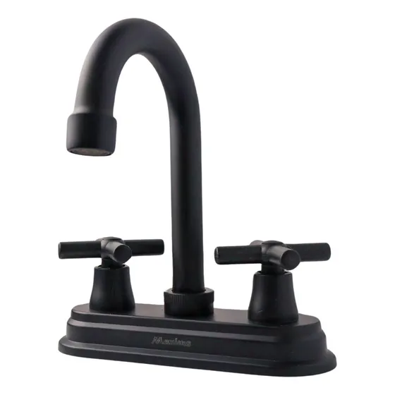 Maxims 4004N Llave Mezcladora Lavabo Giratoria Negro Mate