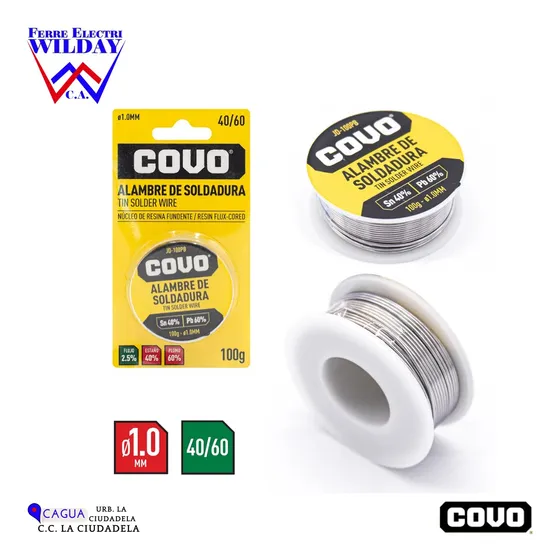 Estaño Covo 60/40 Por Rollo
