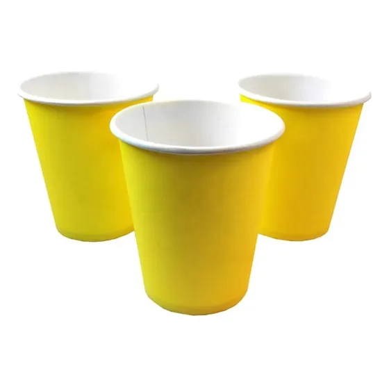 Vasos De Cartón 10 Unidades Colores Lisos
