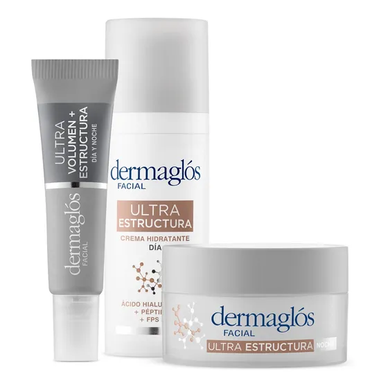 Dermaglos Set Ultra Estructura Dia + Noche + Cont Ojos