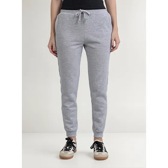 Pantalón Jogger Básico De Mujer Con Puño Y Tiras Deportivo