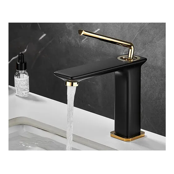 Moderno Grifo Lavabo Baño Una Sola Manija Mango Columnar Un