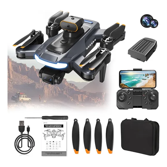 Drone 8k Cámara Dual 2 Baterias Anti-obstáculos Giro 360
