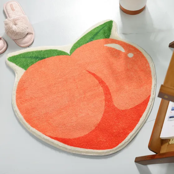 Frozzur Alfombra Baño Durazno Frutal Piso Dormitorio Suave
