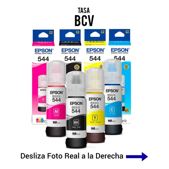 Tinta Epson Original 544 L3210 L3250 L3110 L3150 L1110 L1210