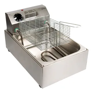 Fritadeira Elétrica Industrial 5 L Aço Inoxidåvel Gg Inox Fritadeira Elétrica Industrial 5 L Aço Inoxidåvel Gg Inox