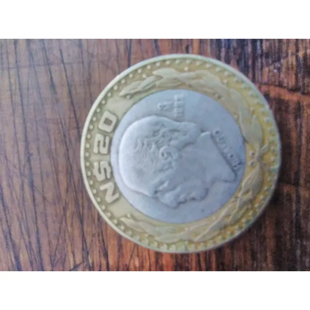 Moneda 20 Pesos Hidalgo 1993