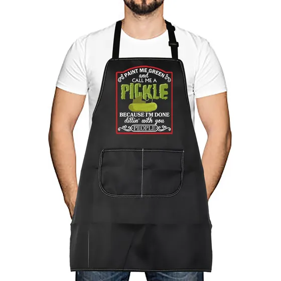 Amante Pepinillo Pintame Verde Llamame Delantal Regalo Casa