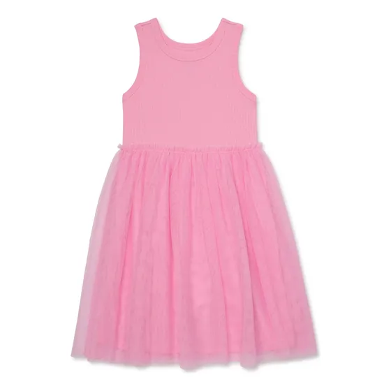 Vestido Tutú Manga Sisa Para Niñas