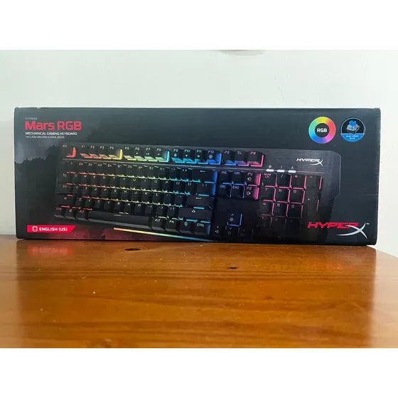 Teclado Mecânico Hyperx Mars, Switch Blue, Rgb