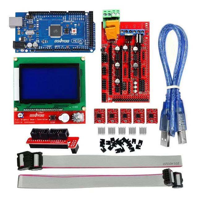 Kit De Impresora 3d Con Controlador Ramps 1.4 + Placa Mega 2