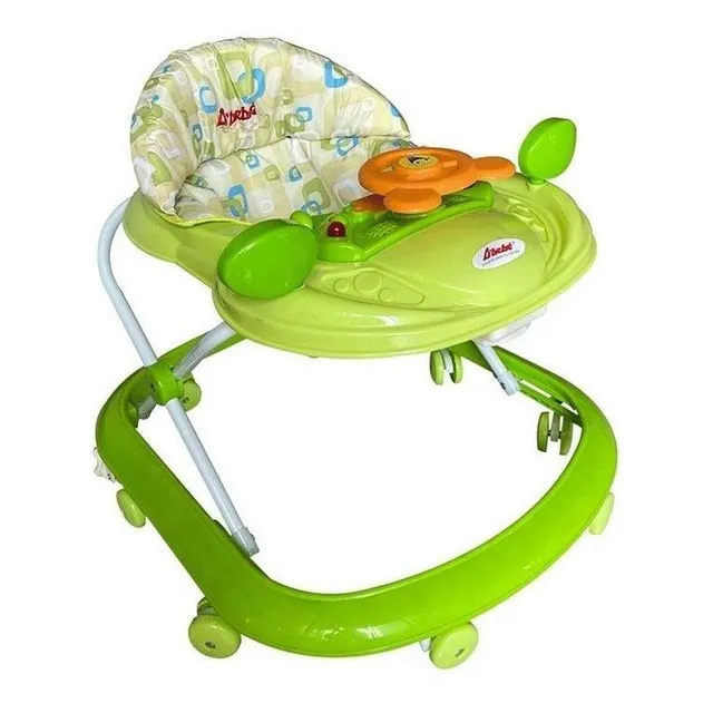 Andadera D Bebe Piccola Musical 8 Llantas Color Verde