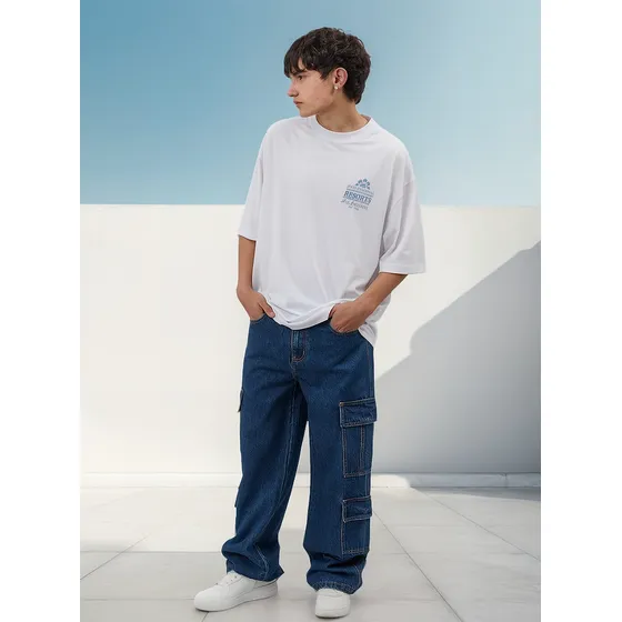 Jean Baggy Cargo 4 Bolsillo Hombre Lou Jean