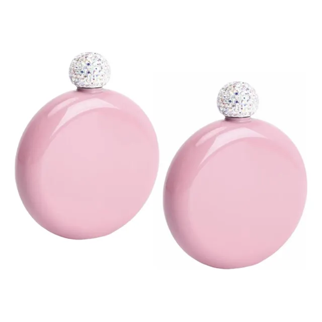 2×petaca Portátil Bolsillo Para Licor Para Mujer, Botella