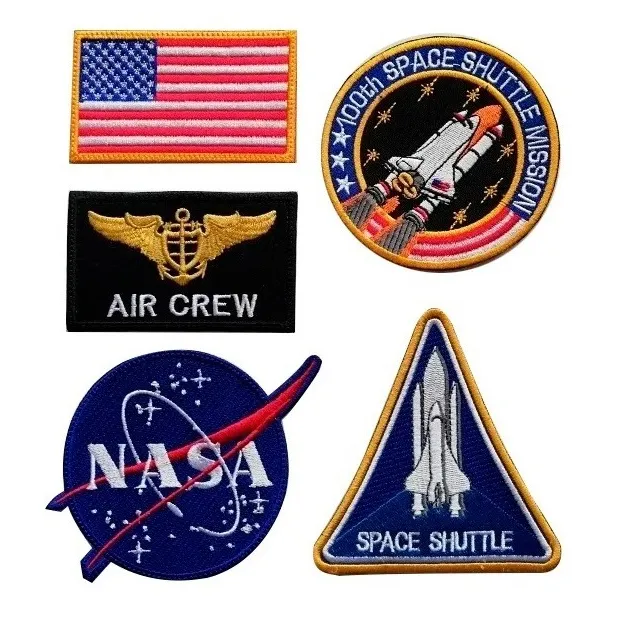 Kit De Apliques Nasa Para Disfraz Overol Astronauta Niño
