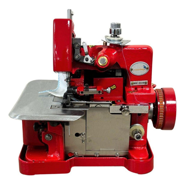 Máquina De Costura Portátil Overlock 150w Vermelha Importway 220v Máquina De Costura Portátil Overlock 150w Vermelha Importway 220v