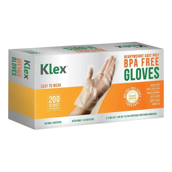 Klex 1000 Guantes De Cocina De Poli Desechables De Peso Sin