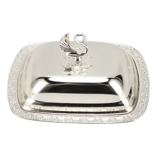 Frutero Con Forma De Bandeja Dorada, Mesa De Metal De Estilo Frutero Con Forma De Bandeja Dorada, Mesa De Metal De Estilo