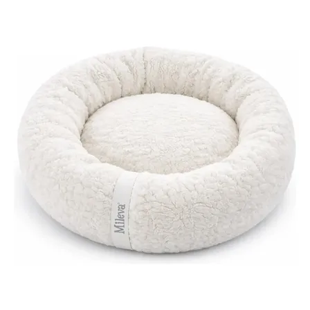 Cama De Gato Caminha Nuvem Ninho Pet Soft Redonda 50x50cm Cor Sherpa