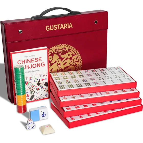 Juego De Azulejos De Mahjong Chinese Mahjong Gustaria, Juego