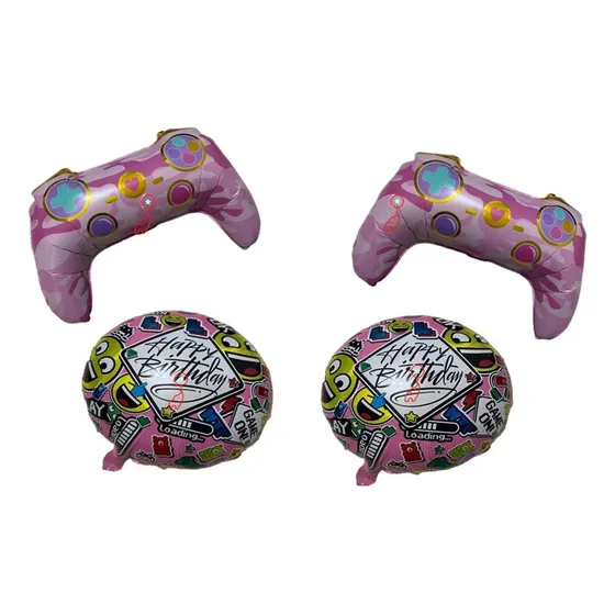 Diy Globo Gamer Girls Videojuego Fiesta Cumpleaños Niña 