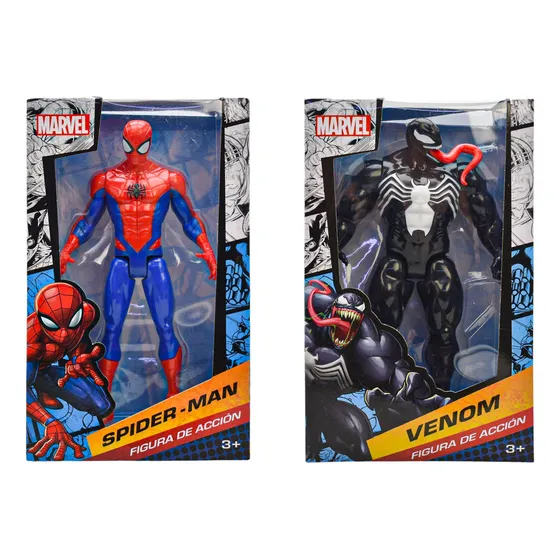 Marvel Spiderman Y Venom Figuras Basicas 23 Cm Toymark