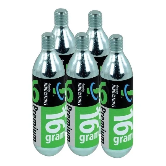 Garrafa Inflador Co2 Pack X5 Uds.16grs Con Rosca Slime