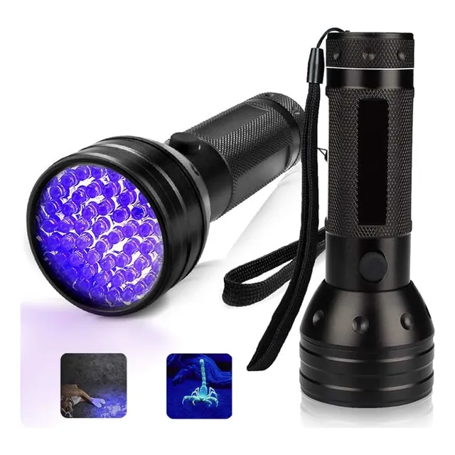Linterna 51 Led Potente Linterna Luz Ultravioleta