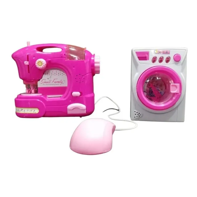 Maquina De Coser Lavadora Juguete Princesas Luz Movimiento