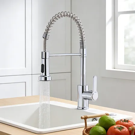 Torneira De Mola De Cozinha De Aço Inoxidável