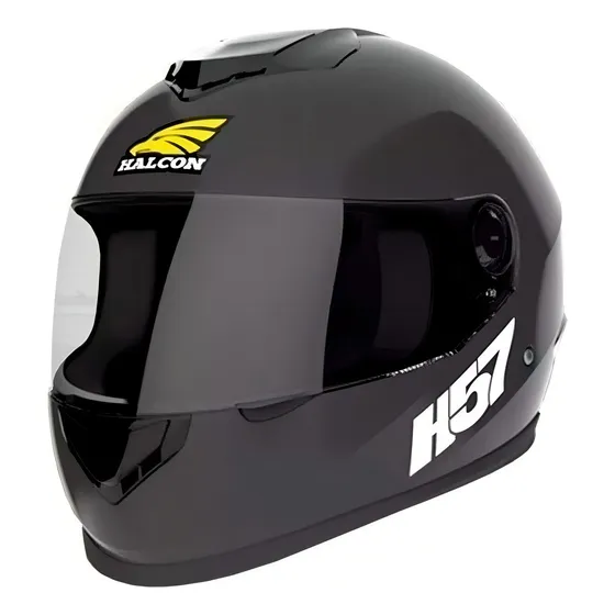 Casco para moto integral Halcon H57 negro talle XL