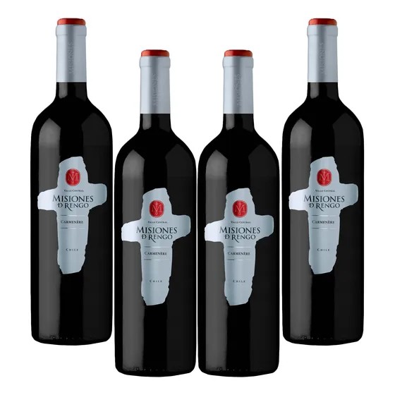 Vino Tinto Reserva Carmenere Misiones D Rengo 750 Ml. X 4 Un