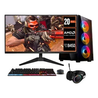 Pc Gamer Completo Bluepc Legacy - Amd Ryzen 5 5600gt, 16gb Ram, Radeon Vega 7, Monitor 20 , Kit Gamer Completo, Ssd 480gb, Fonte 500w - Pgbp-1007leg Pc Gamer Completo Bluepc Legacy - Amd Ryzen 5 5600gt, 16gb Ram, Radeon Vega 7, Monitor 20 , Kit Gamer Completo, Ssd 480gb, Fonte 500w - Pgbp-1007leg