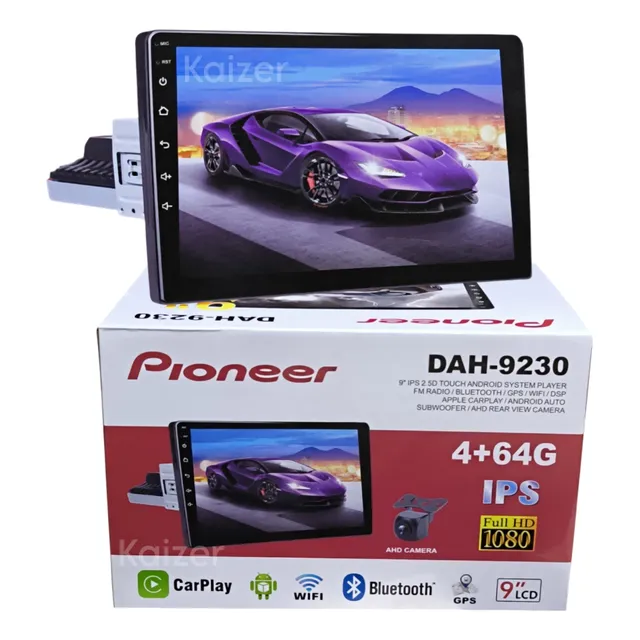 Reproductor Pantalla Pioneer 9 Pulgada Android 1 Din 4gb Ram