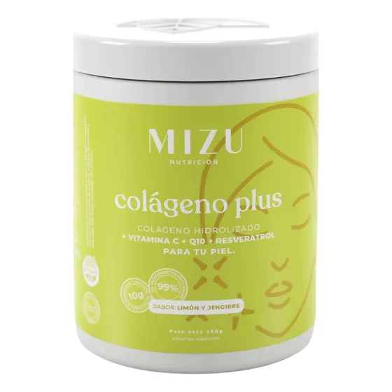 Mizu Colageno Plus Sabor Limon Y Jengibre 280gr Fciafabris Sabor Limonada